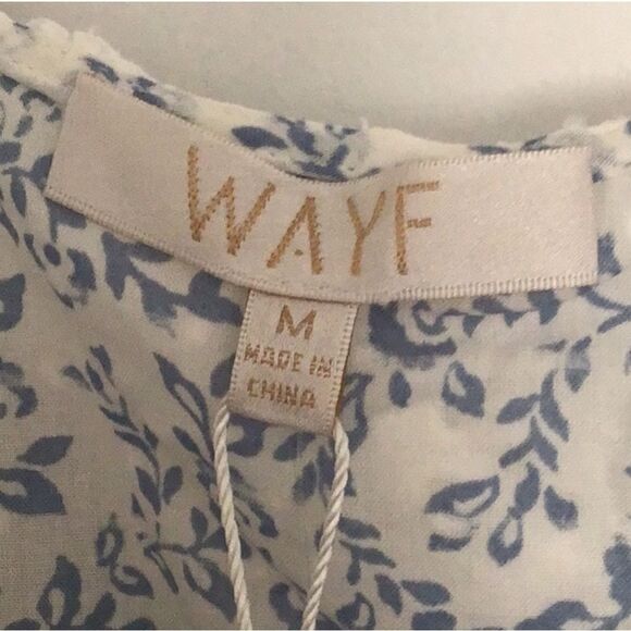 WAYF Hanita Eyelet Ruffle Smocked Top - Picture 2 of 7